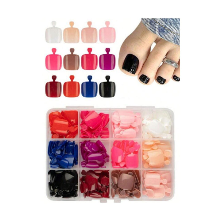 Full Coverage Press-On Toenail Set