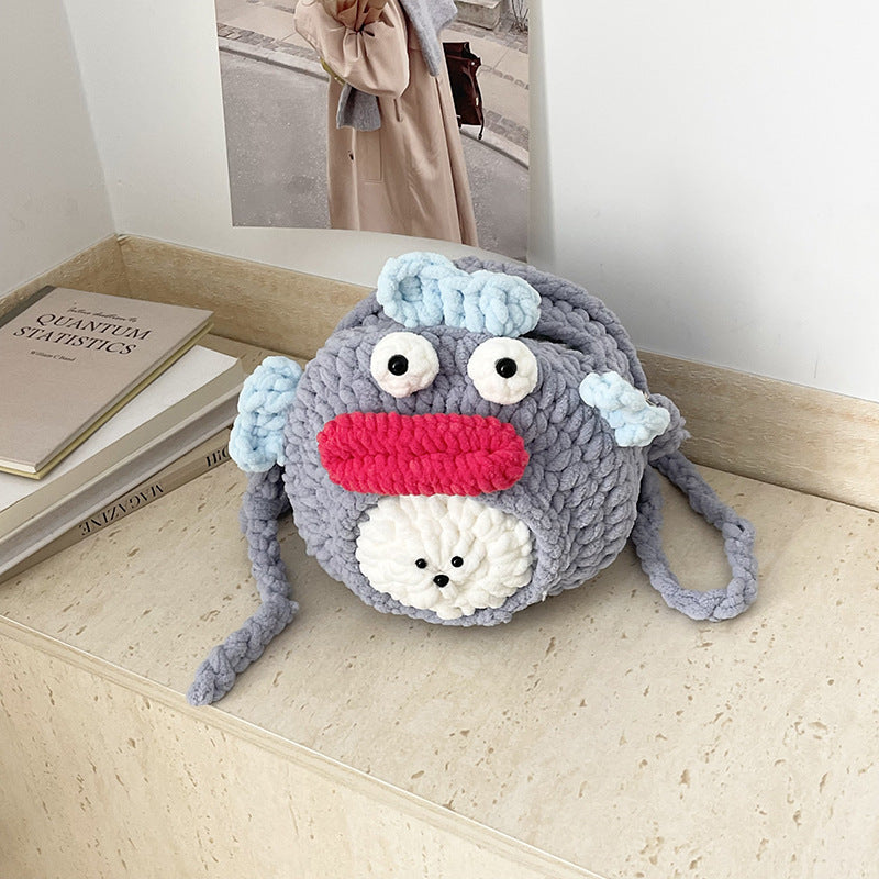 Cute Plush Mouse-Themed Backpack
