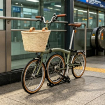 Braided Bicycle Storage Basket Kalsten