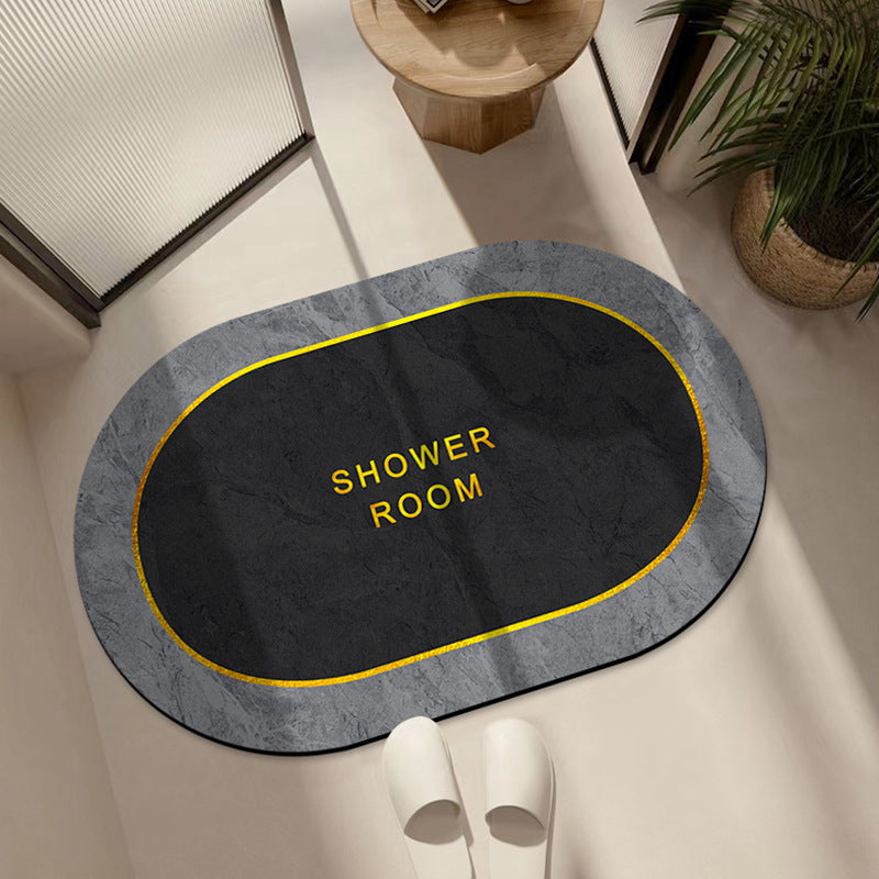 Luxurious Marble Design Bath Mat