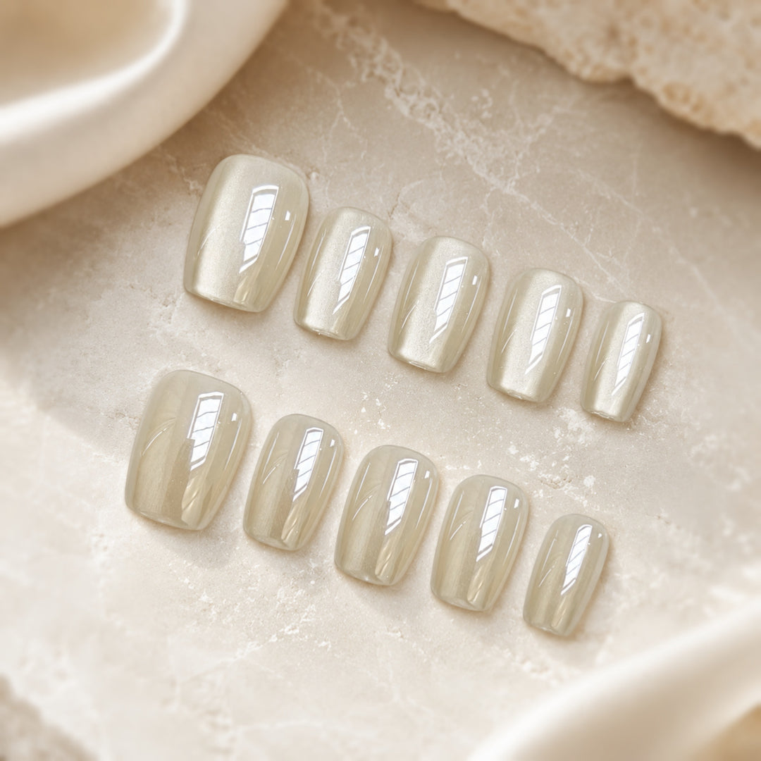 Metallic Press-On Nail Set