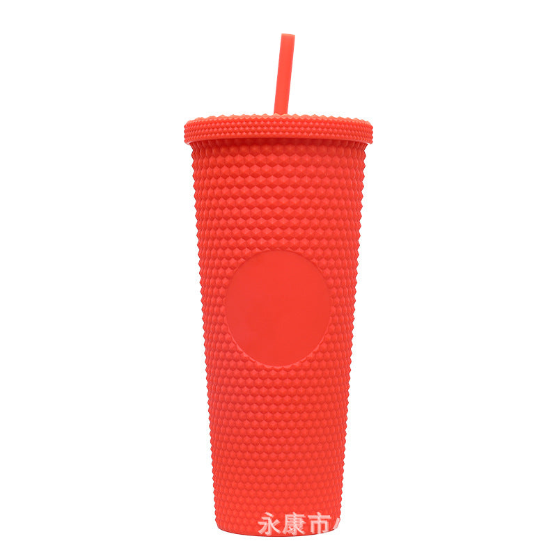 Ladies High-Quality Glitter Drinking Cup with Leak-Proof Lid and Integrated Straw Kalsten