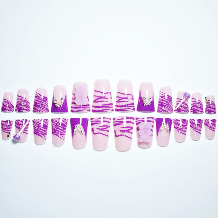 Creative Butterfly and Candy Inspired Nail Set Kalsten