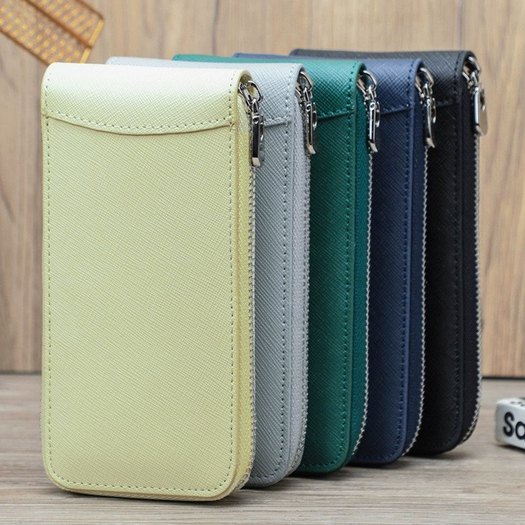 Zippered Leather Phone Pouch Kalsten