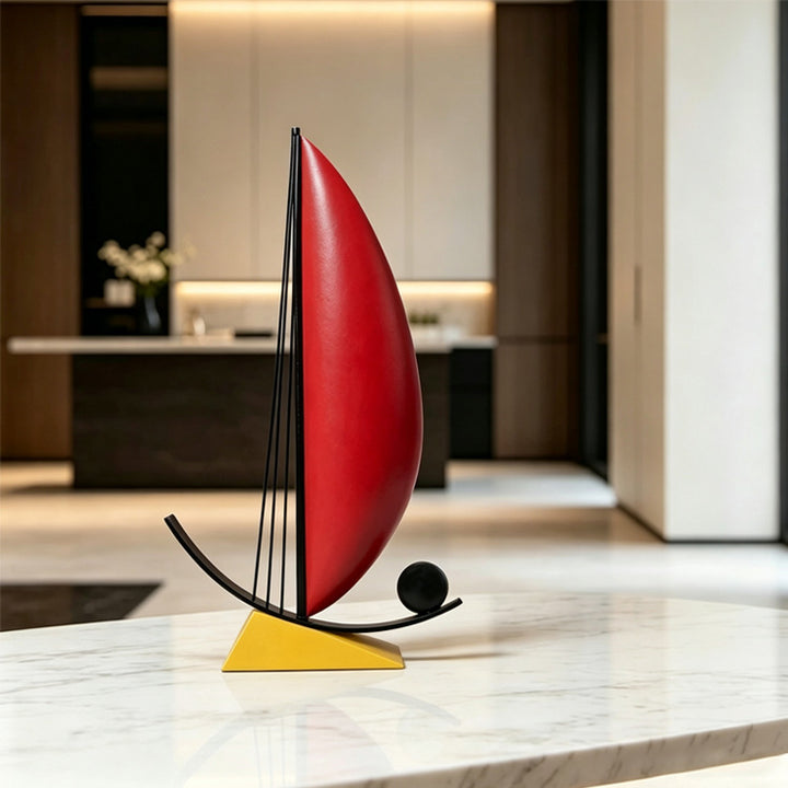 Contemporary Nautical-Inspired Decorative Sculpture