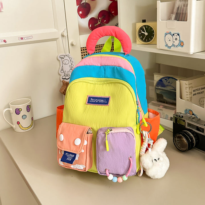 Colorful Multi-Pocket Backpack Kalsten
