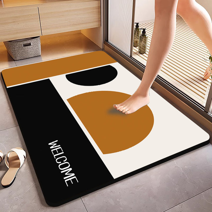 Modern Abstract Bath Mat Kalsten
