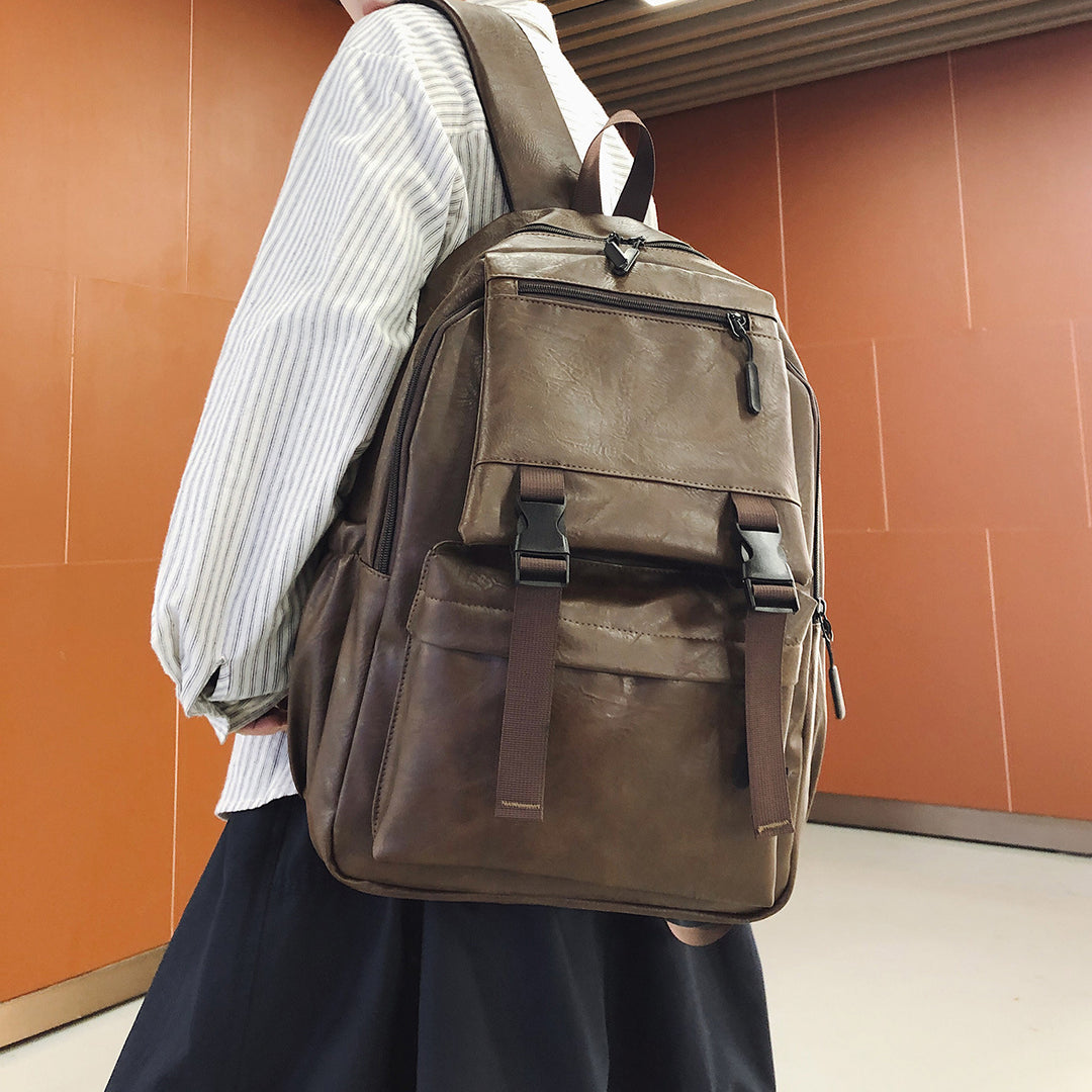 Stylish Multi-Functional Brown Backpack Kalsten