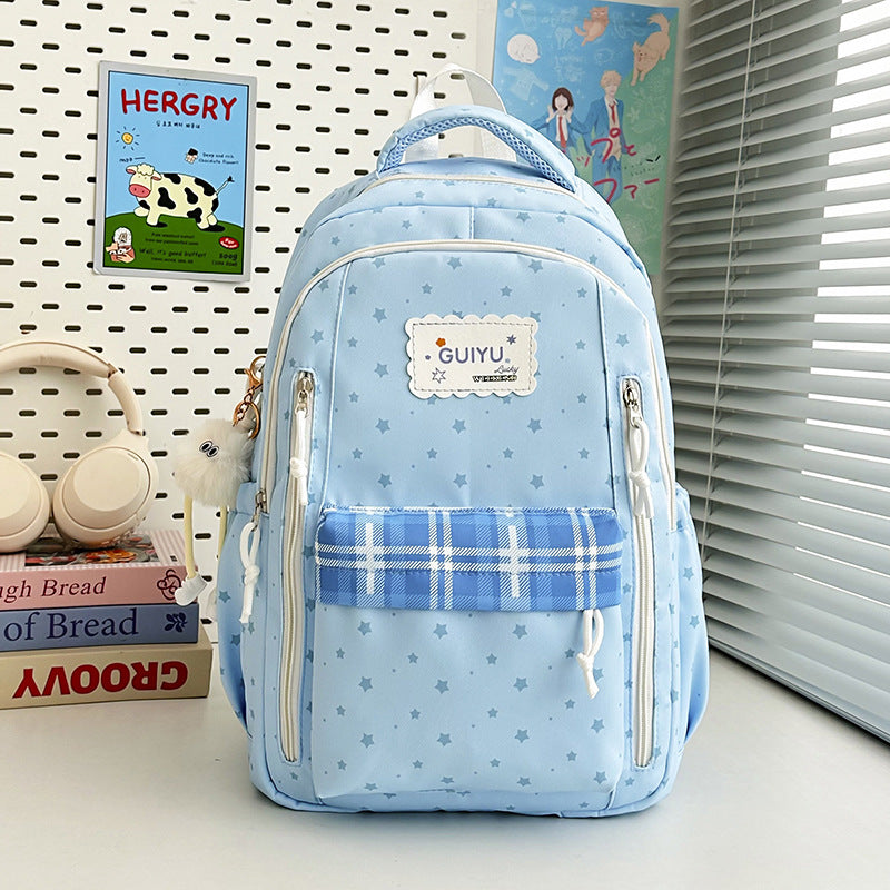 Stylish Star-Print Backpack Kalsten 1791205961