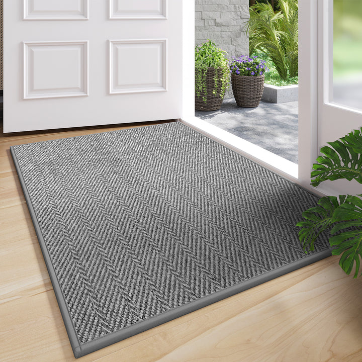 Elegant Woven Welcome Mat