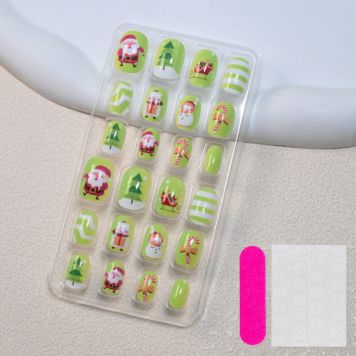 Themed Summer Beach Nail Art Press-On Nails Kalsten