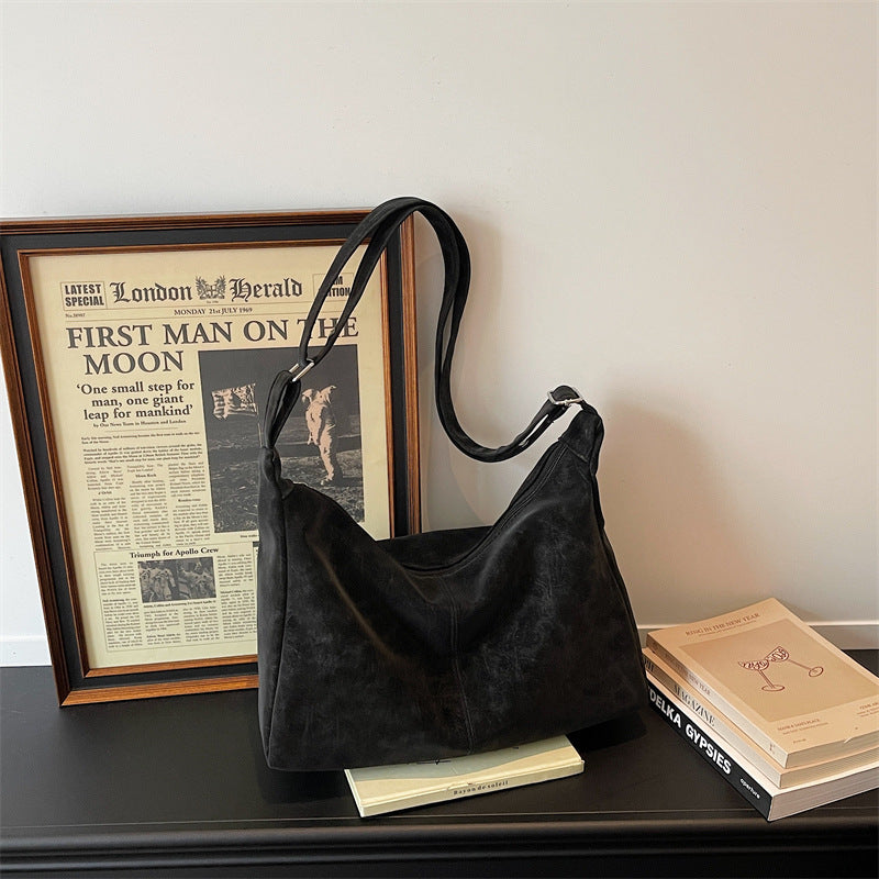 WoSoft Textured Faux Leather Hobo Bag Kalsten