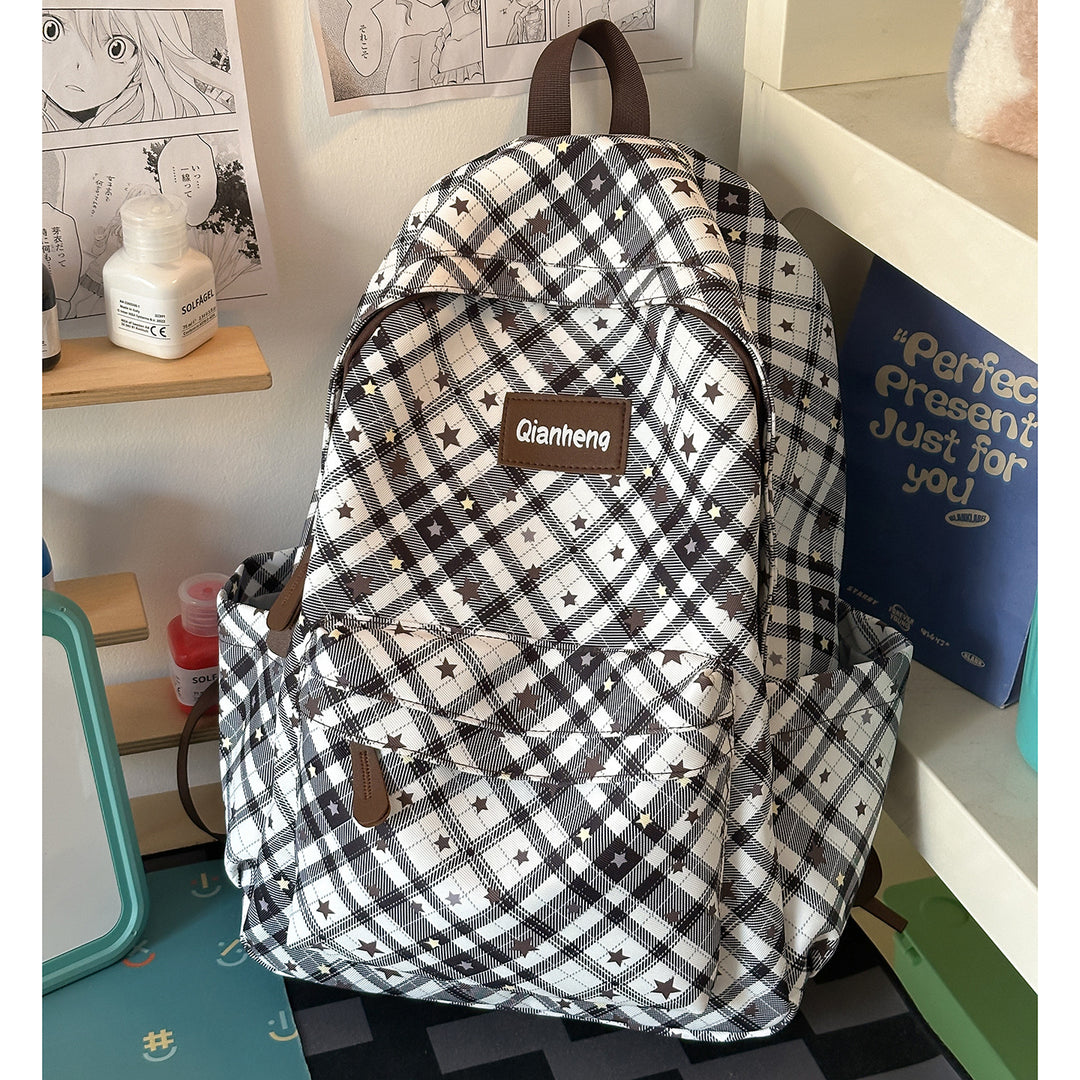 Stylish Geometric Patterned Backpack Kalsten