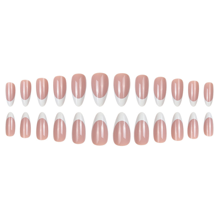 French Tip Stiletto Press-On Nails Kalsten