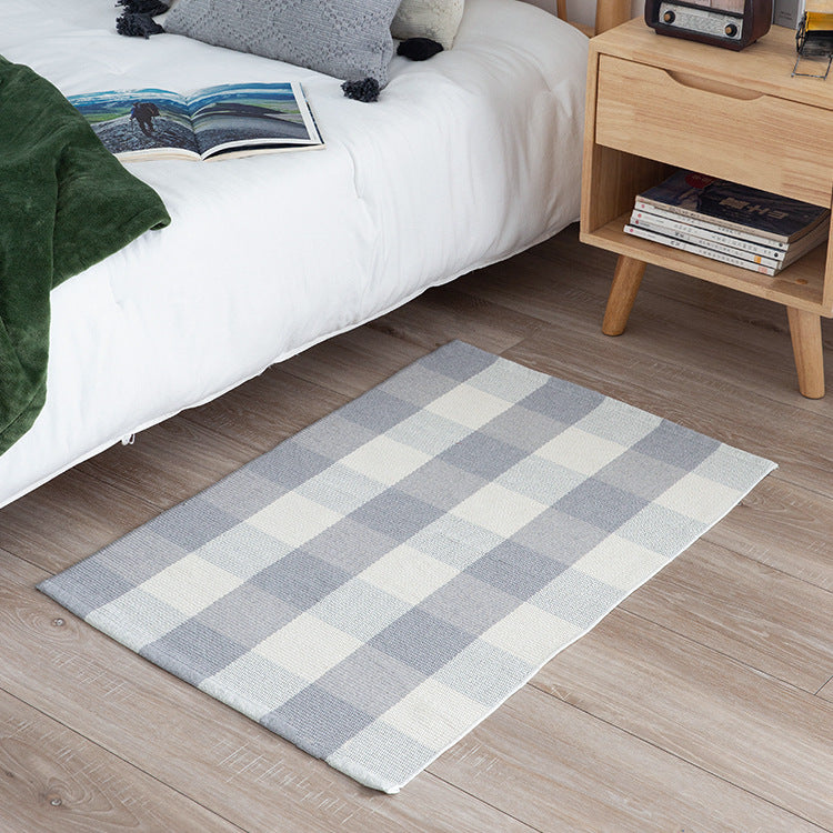 Woven placemat made of cotton in buffalo check with fine structured surface Kalsten