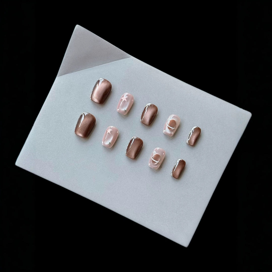 Artistic Gradient Press-On Nails Set
