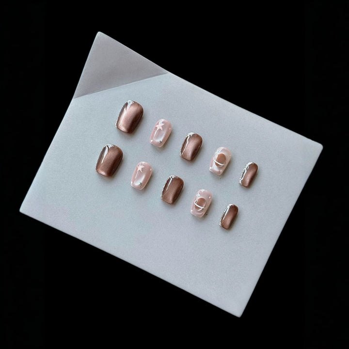 Artistic Gradient Press-On Nails Set