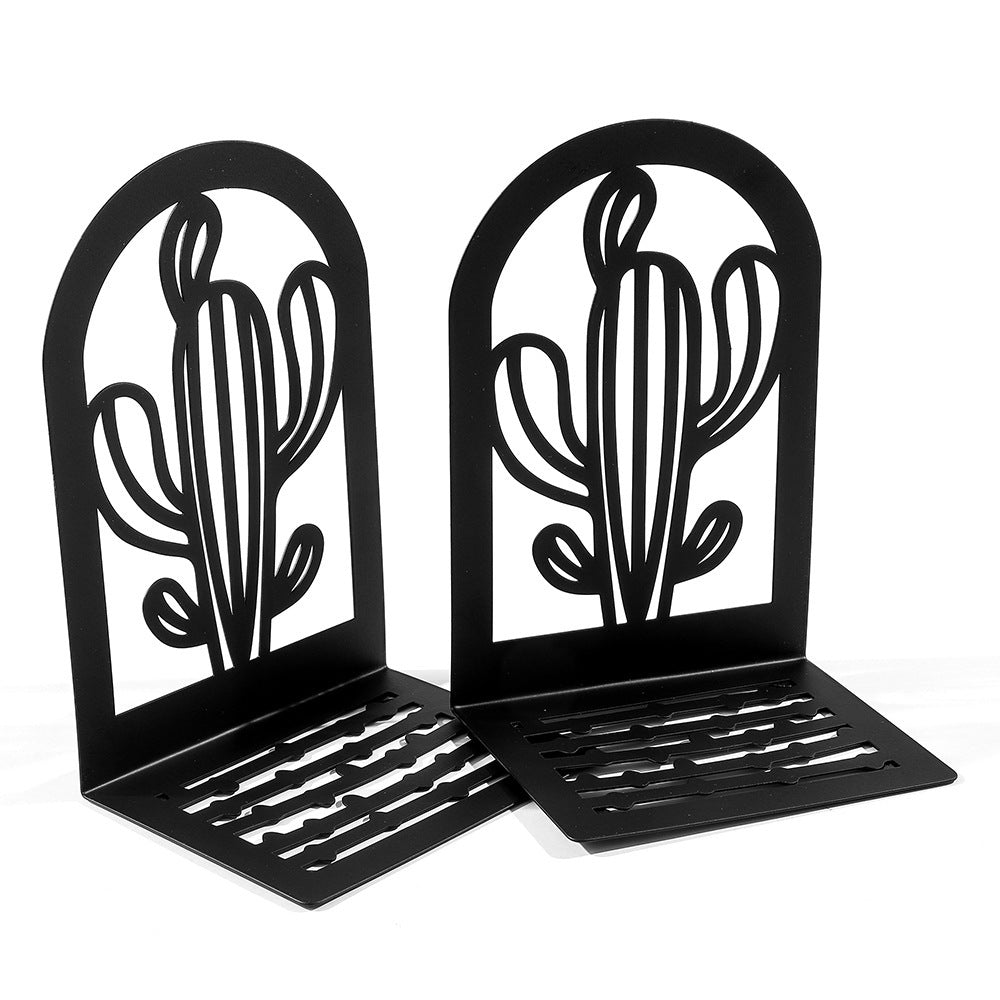 Decorative Cactus-Themed Bookends