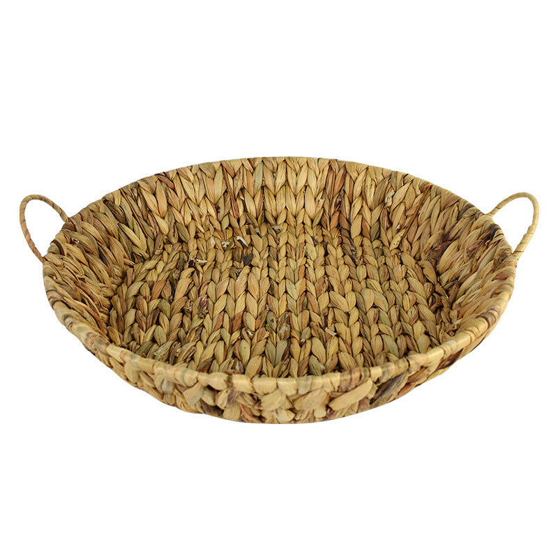 Handwoven Natural Serving Tray Set Kalsten