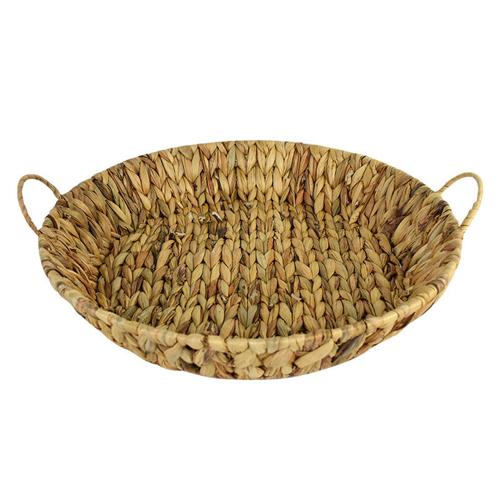 Handwoven Natural Serving Tray Set Kalsten