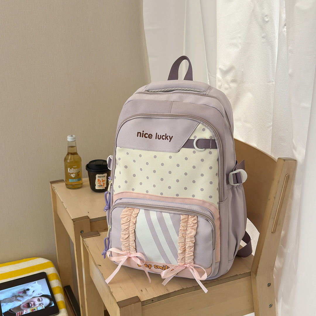 Stylish Multi-Functional Backpack with Cute Charms Kalsten