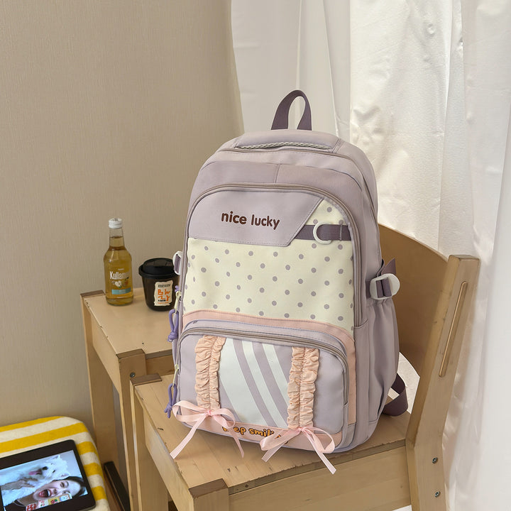 Stylish Multi-Functional Backpack with Cute Charms Kalsten