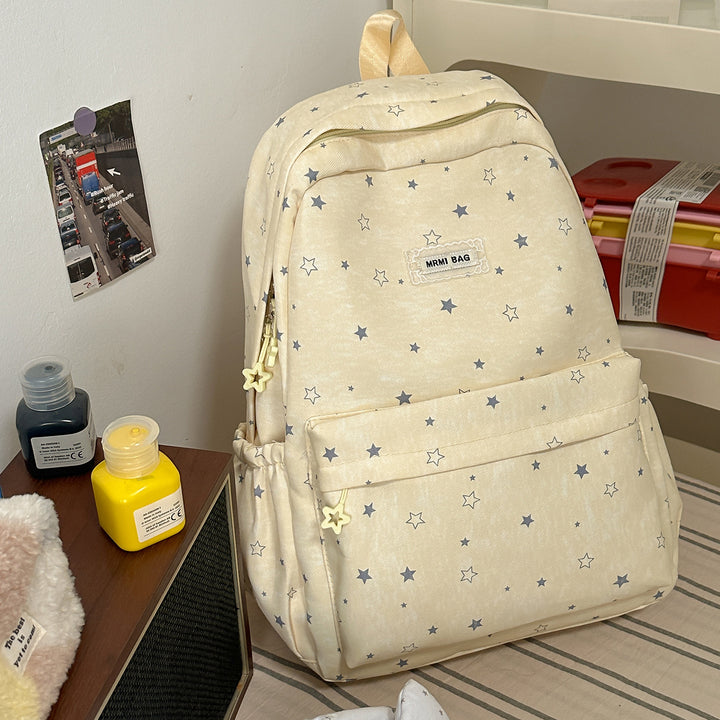 Star Patterned Casual Backpack Kalsten