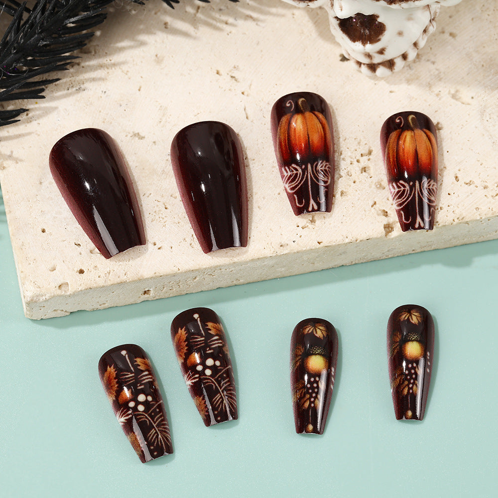 Artificial nails with autumn design Kalsten
