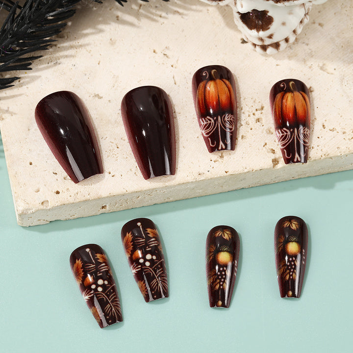 Artificial nails with autumn design Kalsten