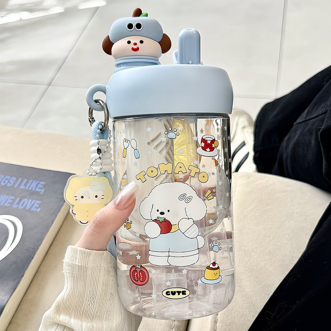 Unisex water bottle with cheerful Christmas design Kalsten