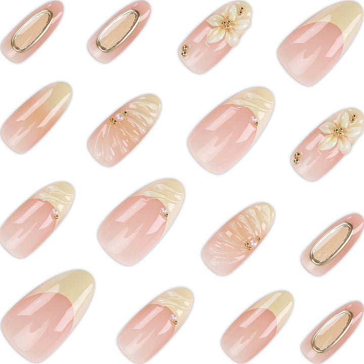 Elegant Floral Press-On Nail Set Kalsten 1789389044