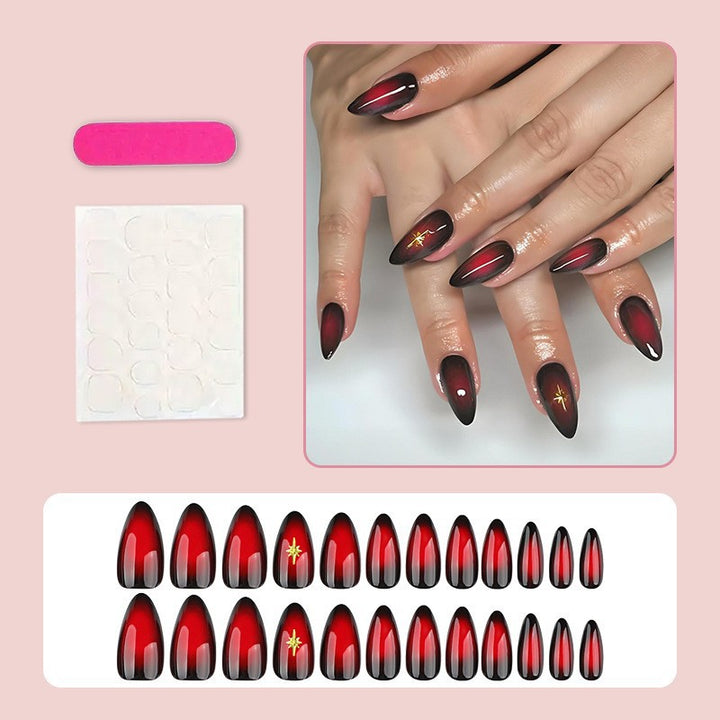 Acrylic nail set with glamorous gradient Kalsten