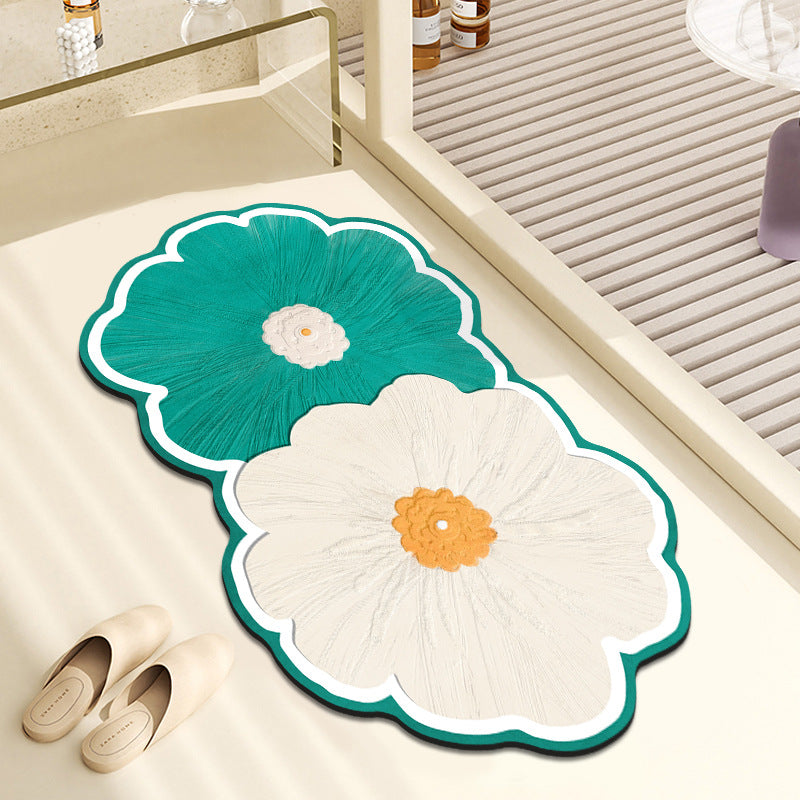 Decorative Floral Bath Mat