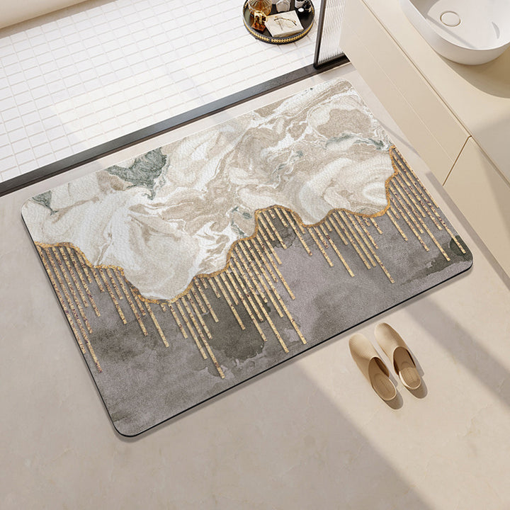 Playful Cat-Themed Bath Rug Kalsten
