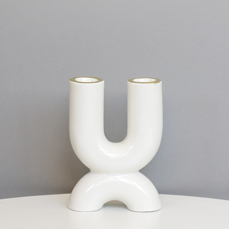 Sculptural Ceramic Candle Holder Kalsten