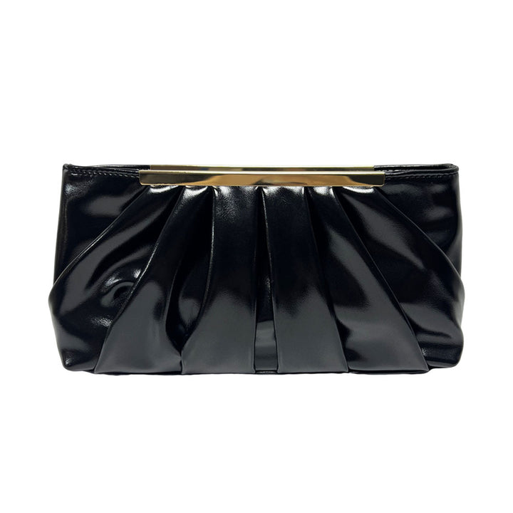 Pleated Chain Strap Evening Handbag