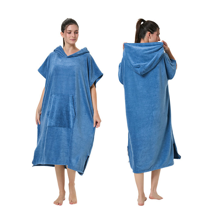 Hooded Bath Towel Poncho Kalsten