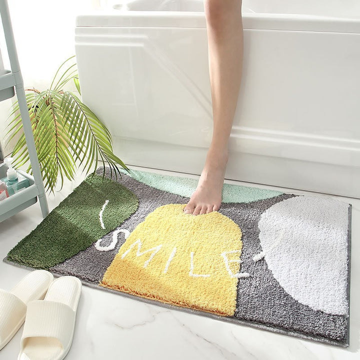 Textured Stone Pattern Bathroom Mat Kalsten