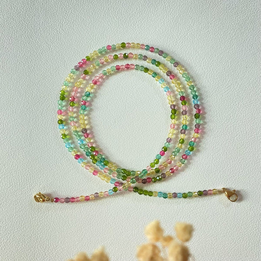 Colorful crystal necklace Kalsten
