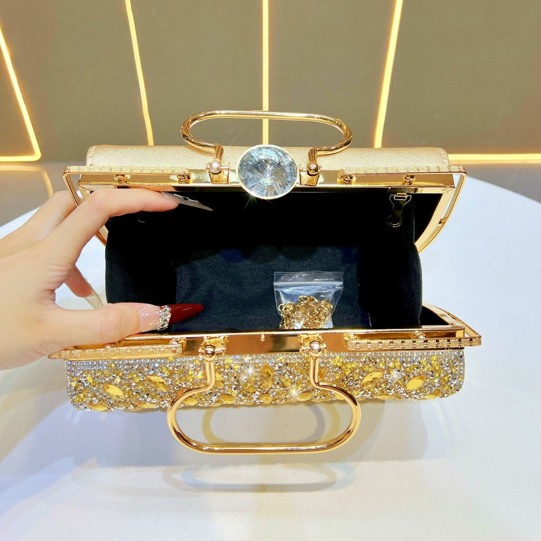 Floral-Inspired Crystal Evening Handbag