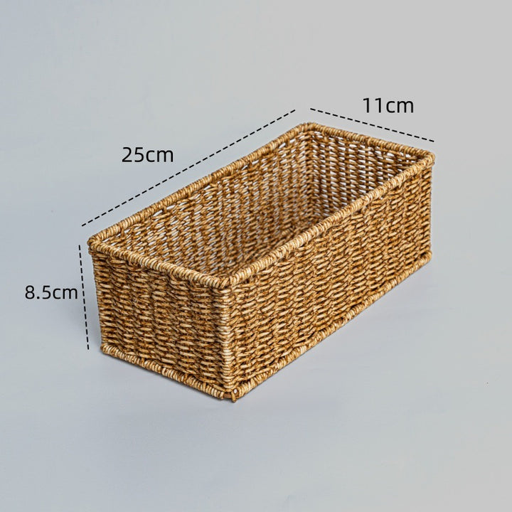 Rectangular Woven Storage Basket Kalsten