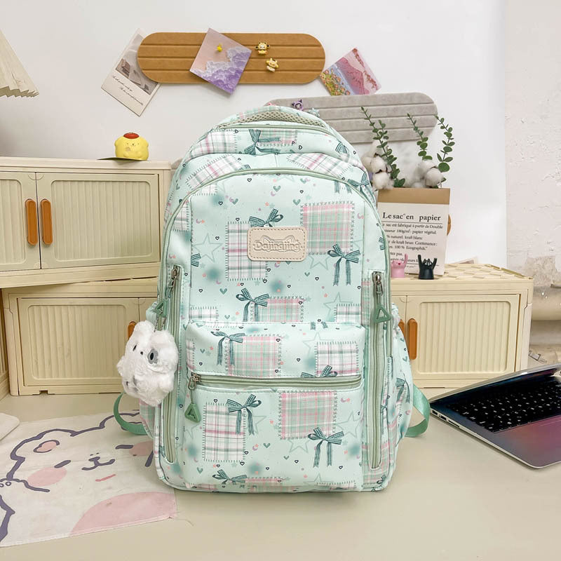 Cute Graphic Print School Backpack Kalsten