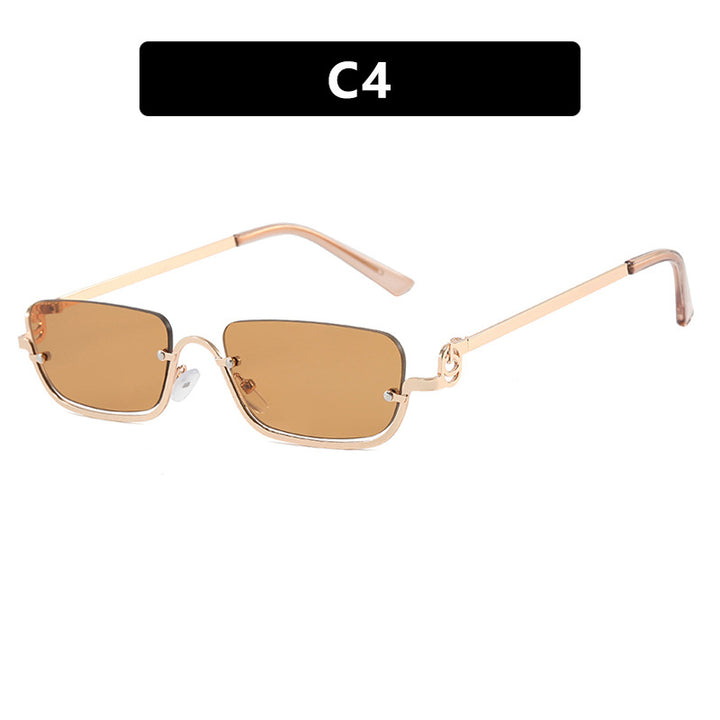 Women Fashionable Square Sunglasses with Elegant Metal Frame Kalsten