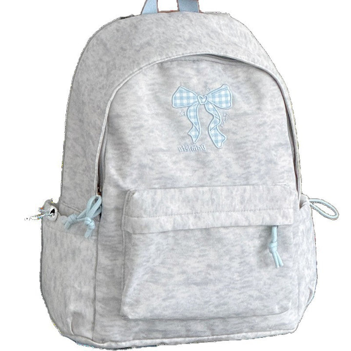 Stylish Embroidered Bow Pattern Backpack Kalsten