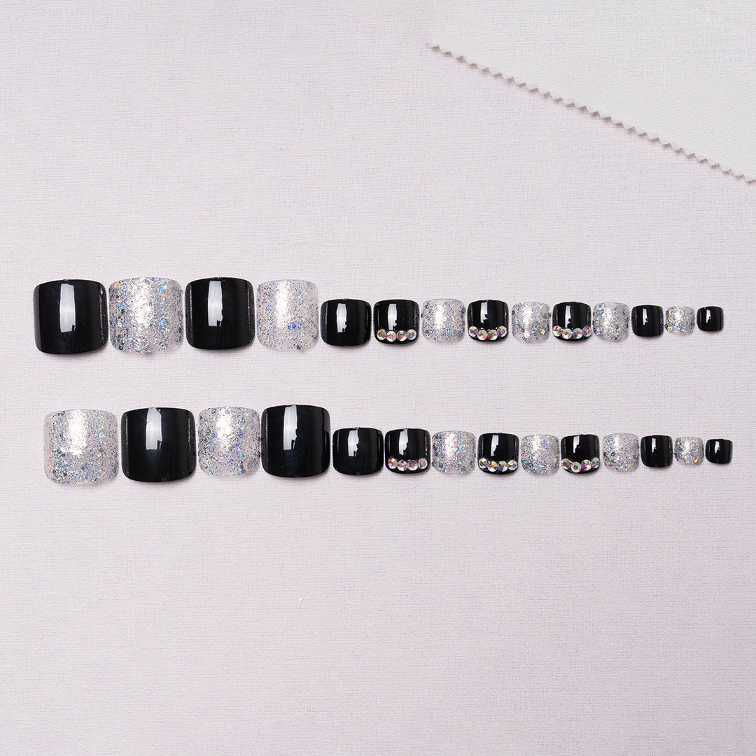 Glittering Rhinestone Pedicure Kit