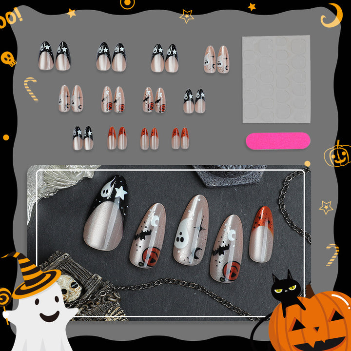 Spooky-Themed Press-On Nails