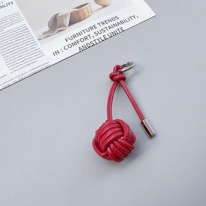 Stylish Knotted Leather Keychain Kalsten