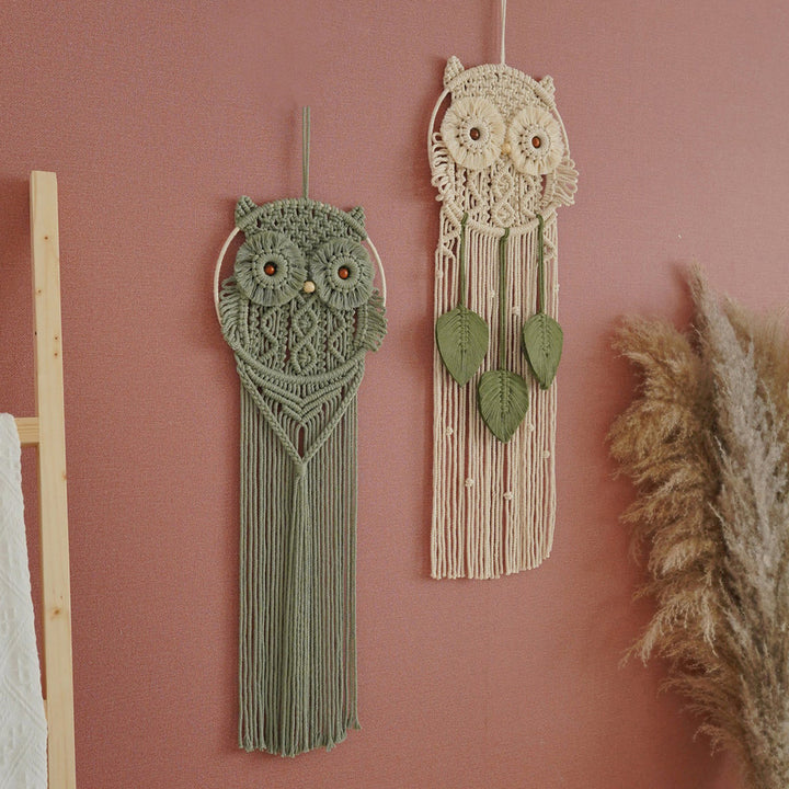 Decorative Owl Macrame Wall Hanging Kalsten