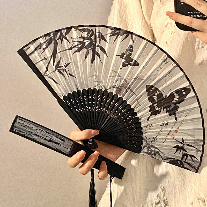 Handmade Fan with Elegant Butterfly Design Kalsten