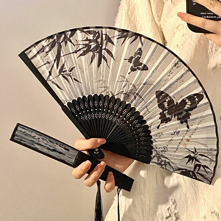 Handmade Fan with Elegant Butterfly Design Kalsten